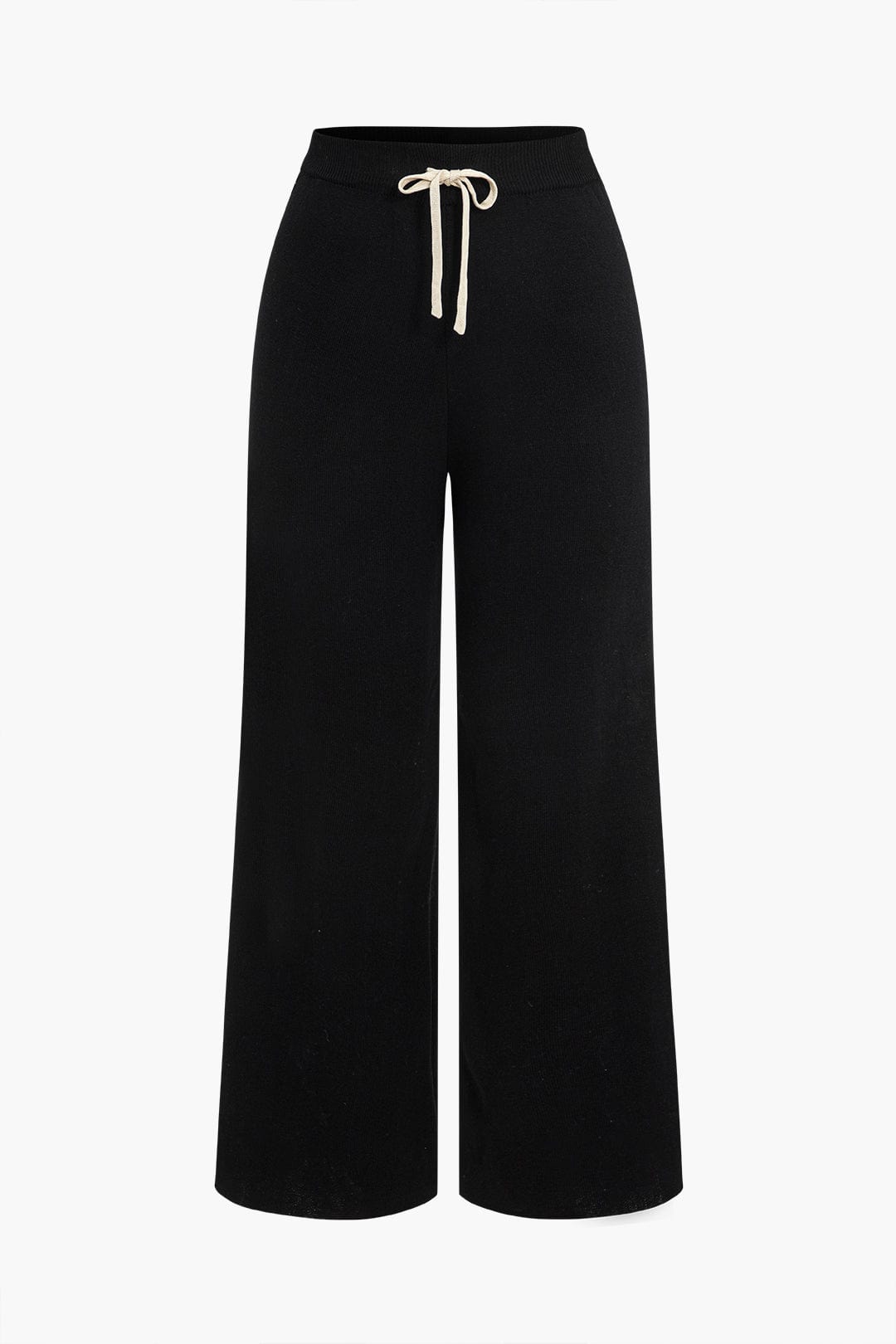Strick-Set Damen: Cardigan mit Kontrastkanten und weiter Strickhose