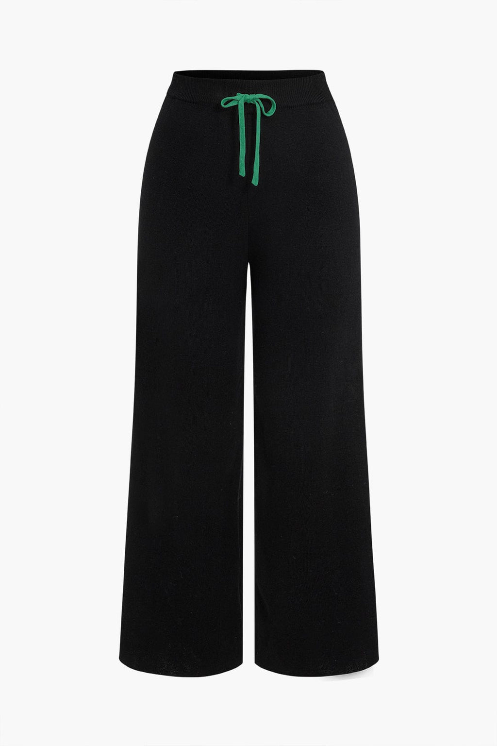 Strick-Set Damen: Cardigan mit Kontrastkanten und weiter Strickhose