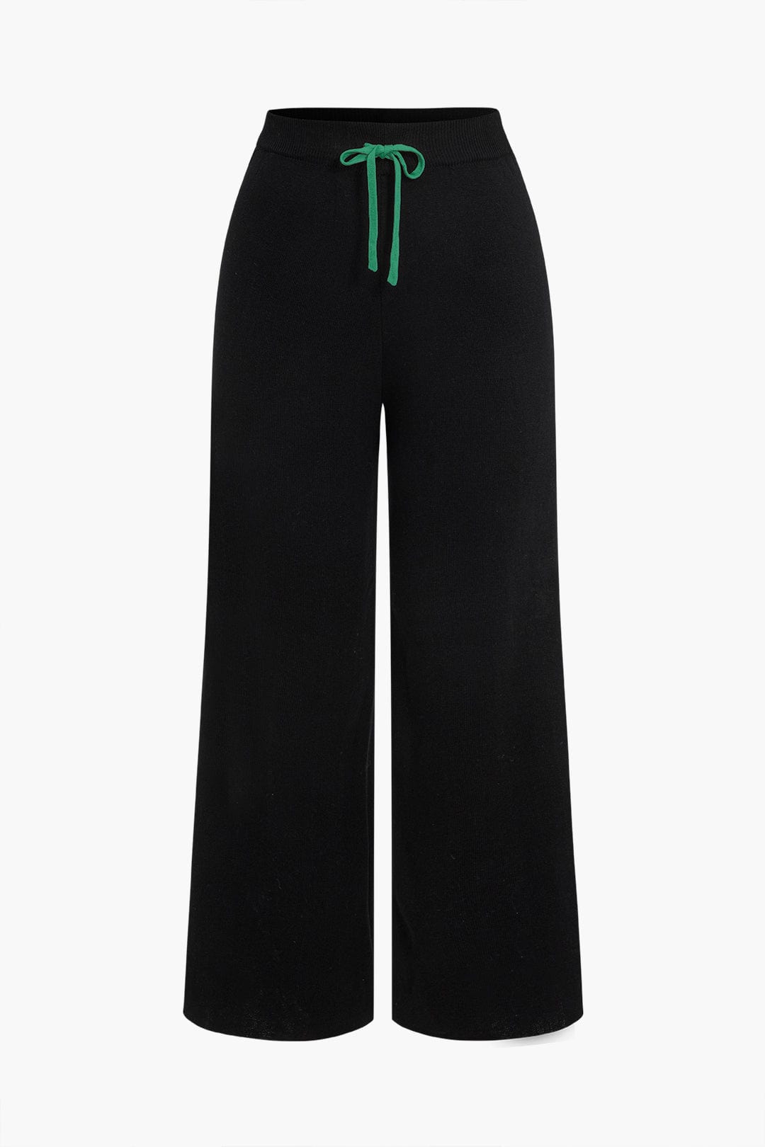 Strick-Set Damen: Cardigan mit Kontrastkanten und weiter Strickhose