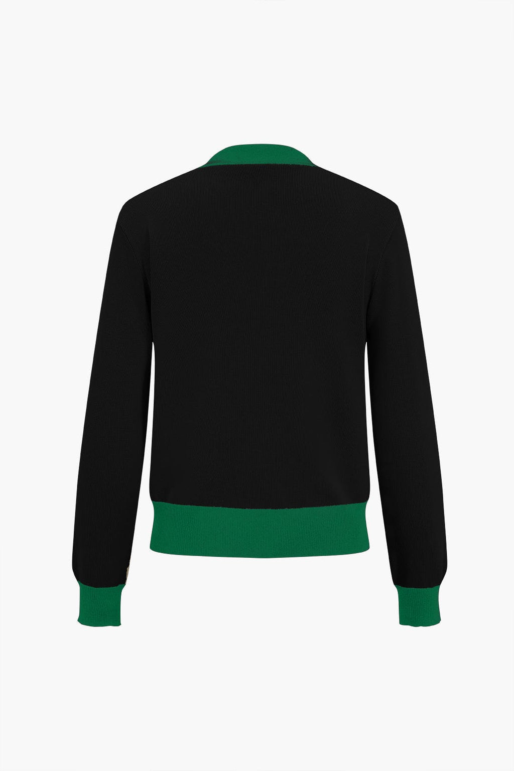Strick-Set Damen: Cardigan mit Kontrastkanten und weiter Strickhose