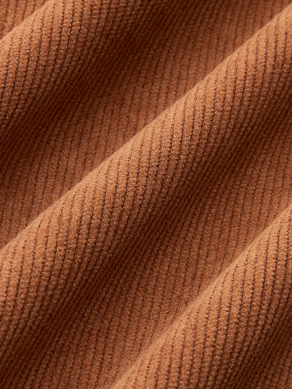 Cordrock Damen Mini in Braun – Ausgestellt mit Knopfleiste