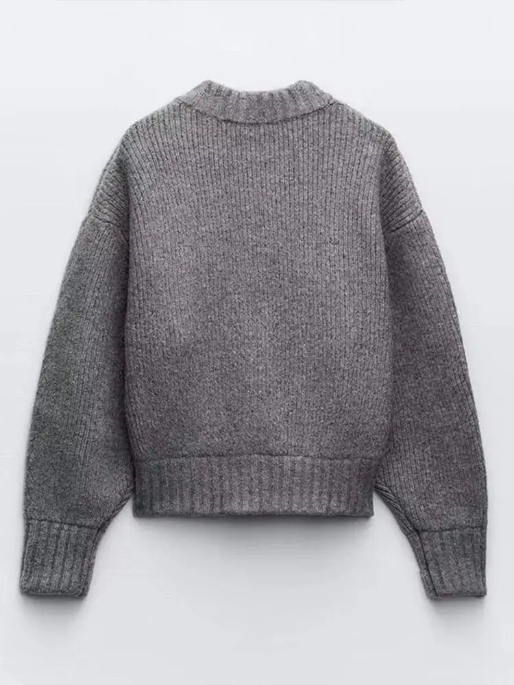 Strickjacke Damen mit Reißverschluss, Rippstrick-Cardigan - Ansicht 5