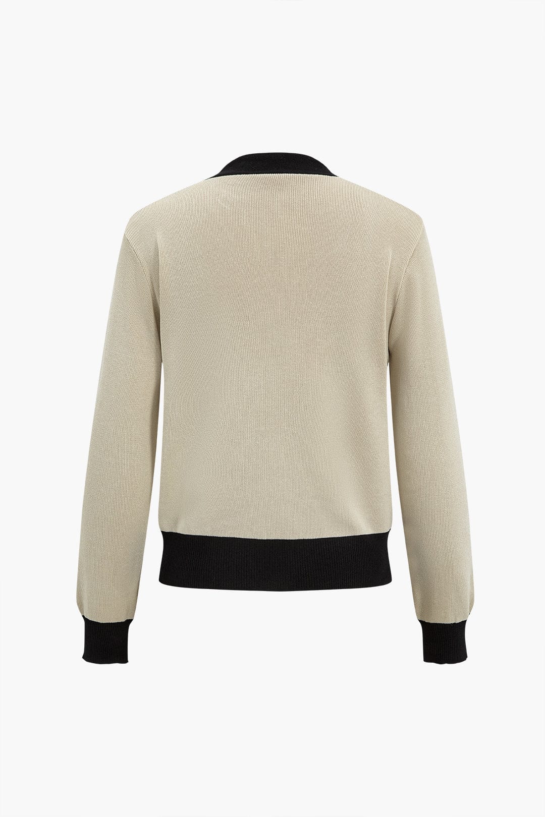 Strick-Set Damen: Cardigan mit Kontrastkanten und weiter Strickhose