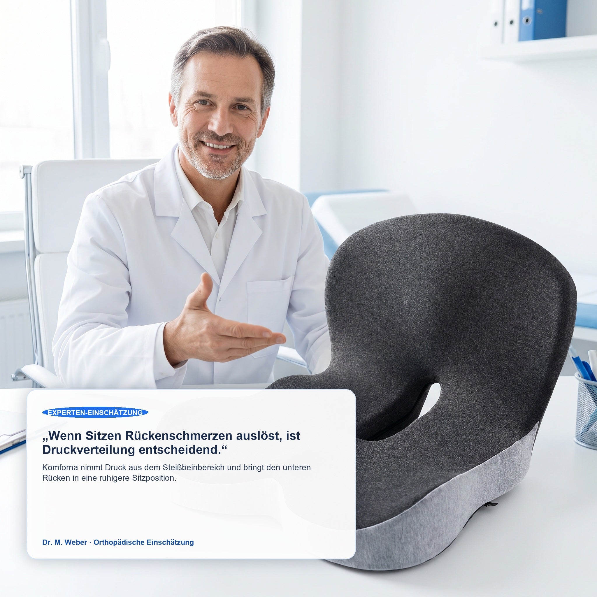 Ergonomie-Logik zum Komforna Sitzkissen