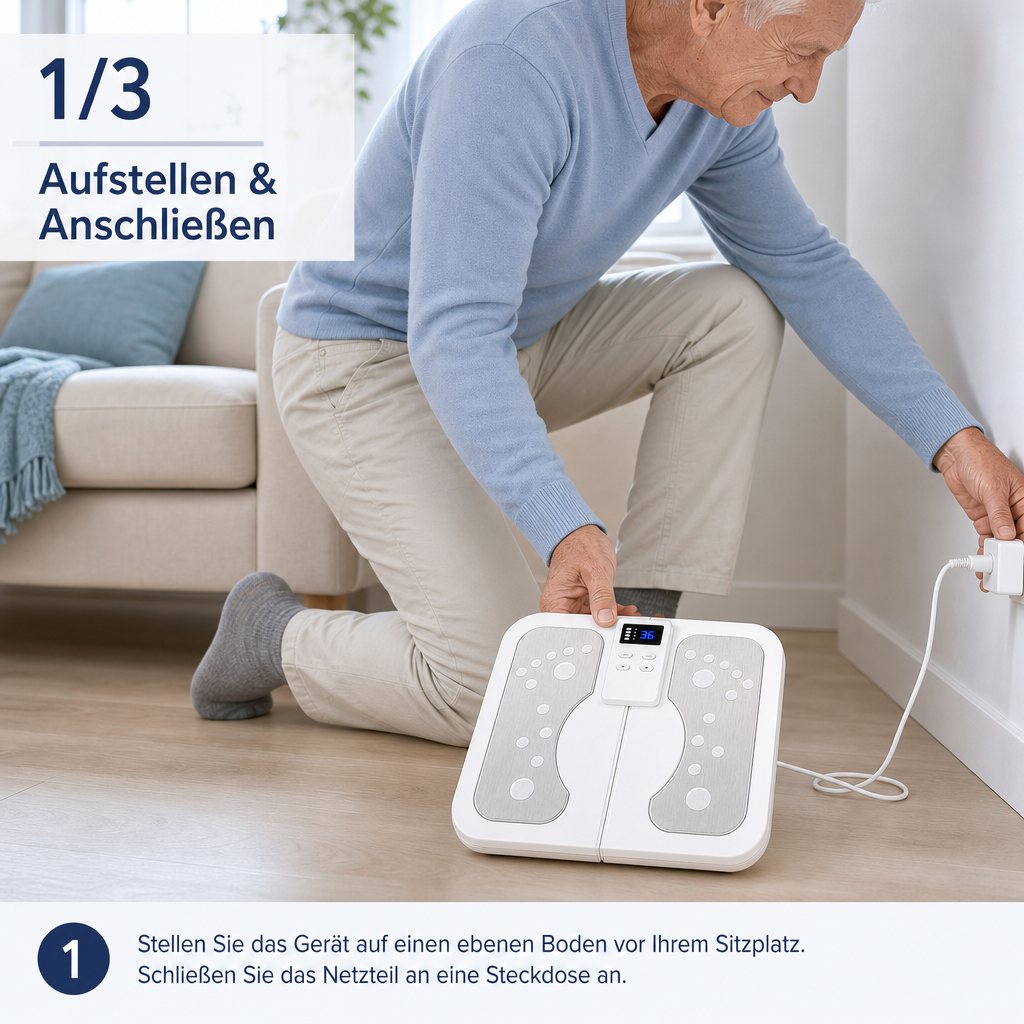 Schritt 1: Beinwohl hinstellen
